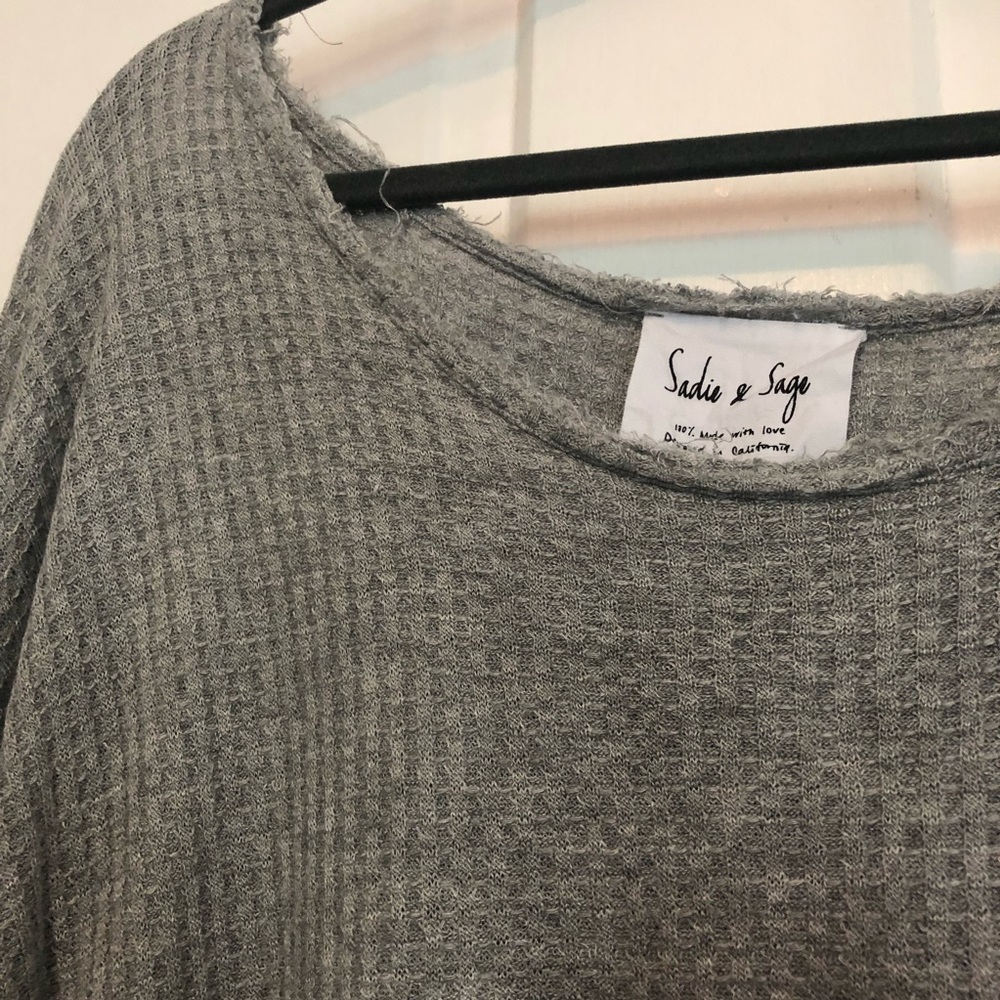 Sadie & Sage Waffled Shirt - Picture 3 of 5